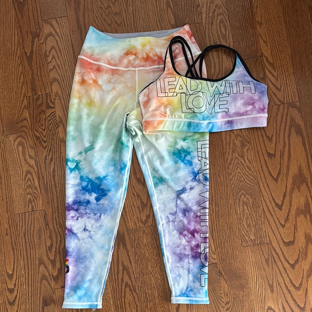 Peloton Multicolor Tie-Dye Activewear NWT PRIDE
